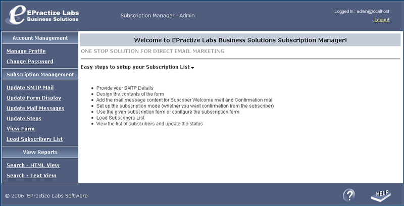 Subscription Manager - Free Version 1.0