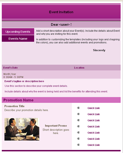 Event Invitation Newsletter Sample event-invitation-newsletter-sample